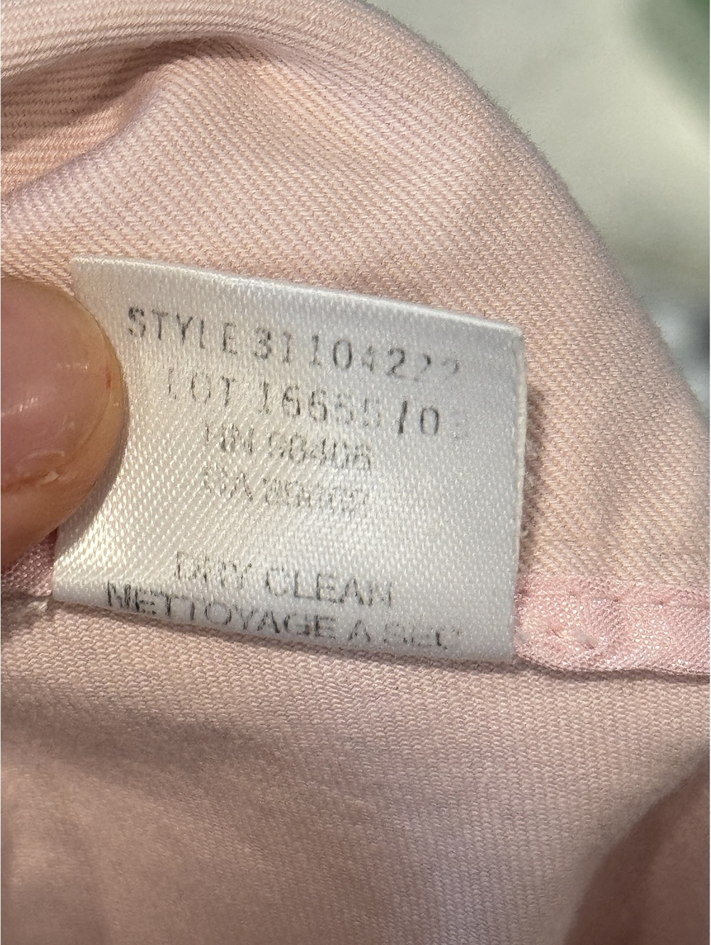 Theory Pink Stretch Cotton Cropped Flare Pants Size 12 Made in USA Y2K - Picture 8 of 8